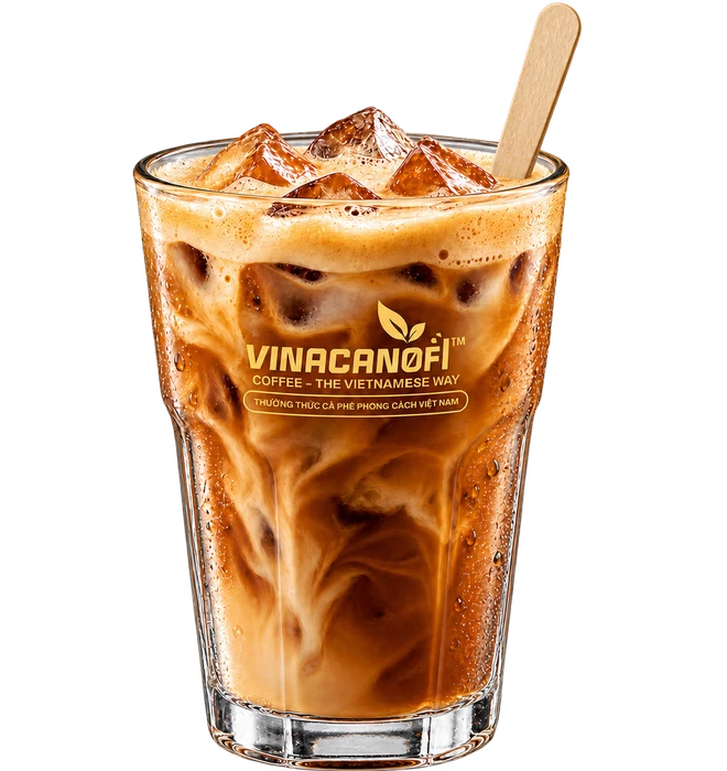 VINACANOFI Instant Durian Coffee — iced serving