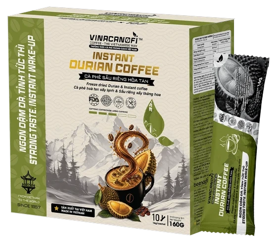 VINACANOFI Instant Durian Coffee — Box 10